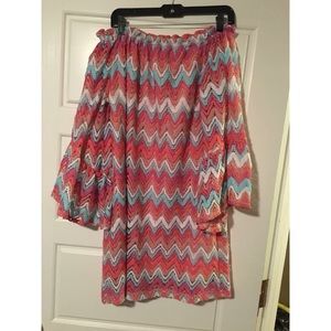 Karlie crochet off shoulder dress